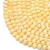 Natural Yellow Jade Beads Strands G-P573-A50-01-3