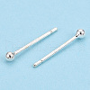 925 Sterling Silver Round Ball Stud Earrings STER-T005-01A-1