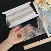 FINGERINSPIRE 2 Yards 9-Row Glass Seed Beaded Lace Trim OCOR-FG0002-60B-3