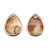 Dyed Natural Freshwater Shell Pendants SHEL-N032-234-2