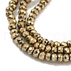 Electroplated Synthetic Non-Magnetic Hematite Beads Strands G-C136-K01-01-3