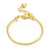 Brass European Style Bracelet Making MAK-R011-03G-1