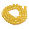 Imitation Jade Glass Beads Strands X-GLAA-R217-06-B04-2