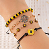 WADORN 20Pcs 10 Styles Tibetan Style Alloy Enamel Chandelier Components Links FIND-WR0011-42-6