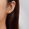 Simple Stainless Steel Geometric Star Stud Earrings YE9764-6