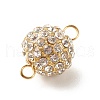 Alloy Crystal Rhinestone Connector Charms PALLOY-JF01359-3
