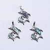 Abalone Shell/Paua Shell Pendants SSHEL-L008-11P-1