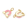 Brass Enamel Pendants KK-E068-VC010-2