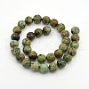 Round Natural African Turquoise(Jasper) Bead Strands G-D626-10mm-2