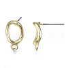 Alloy Stud Earrings PALLOY-T077-114LG-RS-3
