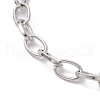 Alloy Heart Charm Bracelet with Cable Chains BJEW-JB10130-01-4