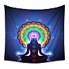 Yoga Meditation Trippy Polyester Wall Hanging Tapestry PW23040449429-1