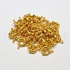 PVD Vacuum Plating Brass Spring Ring Clasps KK-I598-12G-RS-2