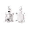 Rack Plating Brass Pendants ZIRC-C042-10P-1