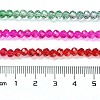 Transparent Painted Glass Beads Strands DGLA-A034-T4mm-A24-3