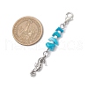 Sea Animal Tibetan Style Alloy Pendant Decorations HJEW-JM03163-3