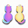 Ion Plating(IP) 201 Stainless Steel Pendants X-STAS-R114-029-2