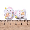 Opaque Cute Cat with Food Resin Decoden Cabochons X-RESI-B024-09-3