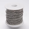 Tarnish Resistant 304 Stainless Steel Curb Chains CHS-K005-02P-0.8mm-2