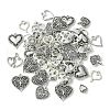 60Pcs 10 Styles Tibetan Style Alloy Pendants FIND-FS0002-20-3