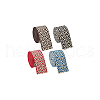 BENECREAT 8 Yards 4 Colors Polyester Ribbon OCOR-BC0006-97-7