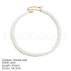 Elegant High-Quality Non-Fading Round Shell Pearl Beaded Heart Pendant Necklaces for Women VI2074-5-1