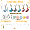 35Pcs Butterfly & Flower DIY Knitting Tool Sets HJEW-NB00055-2