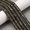 Natural Pyrite Beads Strands G-L624-I13-3x6mm-1