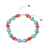 2Pcs Rhombus Cylinder Seed Bead Beaded Bracelets BJEW-MZ00145-3