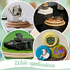   3Pcs 3 Styles Unfinished Wooden Display Bases for Action Figure WOOD-PH0002-90-6