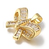 Rack Plating Brass Micro Pave Cubic Zirconia Charms KK-G500-03B-G-2