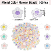 SOFPLATE 300Pcs Transparent Acrylic Beads TACR-SP0001-02-2