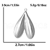 304 Stainless Steel Pendants PW-WG0695C-01-2