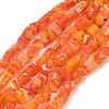 Handmade Millefiori Lampwork Beads Strands LAMP-P070-02A-05-1