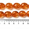 Resin Imitation Amber Beads Strands X-RESI-Z017-03-4