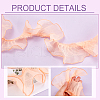 BENECREAT 10M Pleated Organza Ribbons ORIB-BC0001-05-4