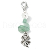 Natural Green Aventurine Chip Pendant Decorations HJEW-JM02712-01-2