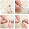 Beebeecraft 10Pcs 925 Sterling Silver Round Flat Pad Stud Earring Findings DIY-BBC0001-80-4
