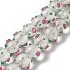 Handmade Bumpy Lampwork Beads Strands LAMP-K037-16J-1