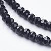 Crystal Glass Beads Strands GLAA-D032-3.5x2.5-14-3