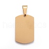 201 Stainless Steel Stamping Blank Tag Pendants STAS-O044-01-G122-2
