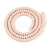 Opaque Spray Painted Glass Beads GLAA-ZX008-4mm-18H-2