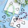 SUNNYCLUE 12Pcs 3 Colors Alloy Spring Gate Rings FIND-SC0010-19-4