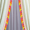 10M Ethnic Style Polyester Tassel Lace Ribbon OCOR-WH0078-274B-7