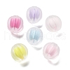 Frosted Transparent Acrylic Beads OACR-A032-15A-1