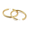 Rack Plating Brass Ring Stud Earrings EJEW-K263-02G-2