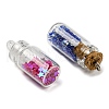 Glass Bottle Pendants GLAA-XCP0001-19-3