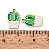 304 Stainless Steel Enamel Charms STAS-U060-06G-3