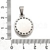 304 Stainless Steel Pendants STAS-B086-10B-P-3