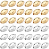 Beebeecraft 40Pcs 2 Colors Brass Beads KK-BBC0015-12-1